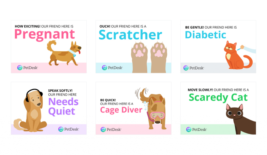 A sneak peak at PetDesk's Cage Card Set