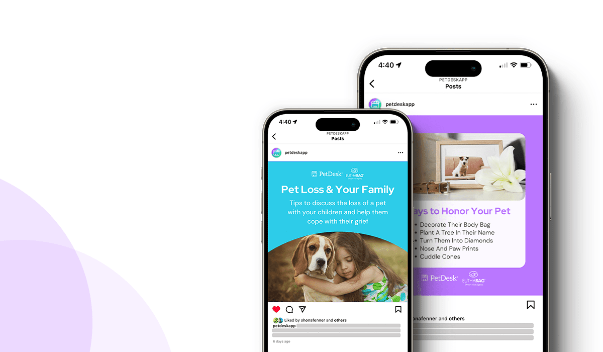 Pet Loss & Grief Social Posts