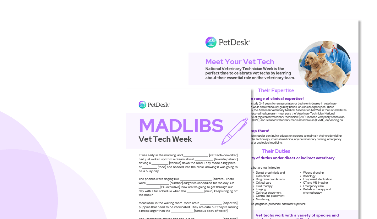 Veterinary Technician Month Handouts