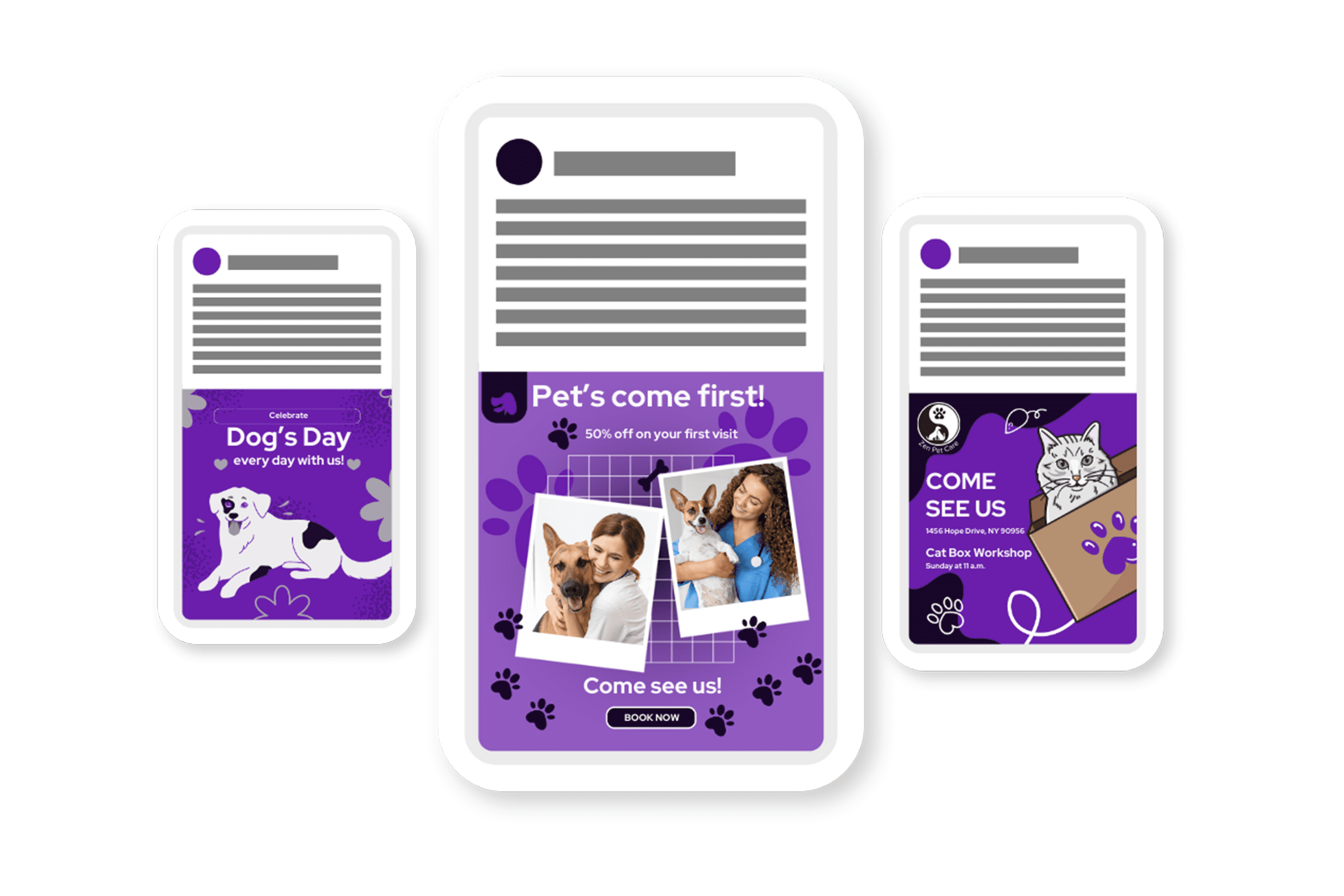 Mockup of Veterinary PPC Ads