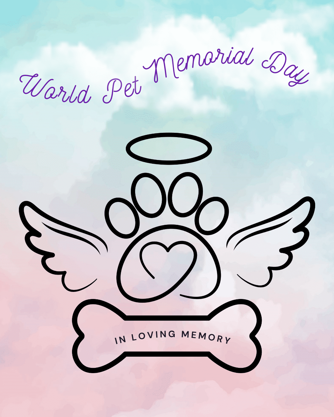 World Pet Memorial Day social graphid 