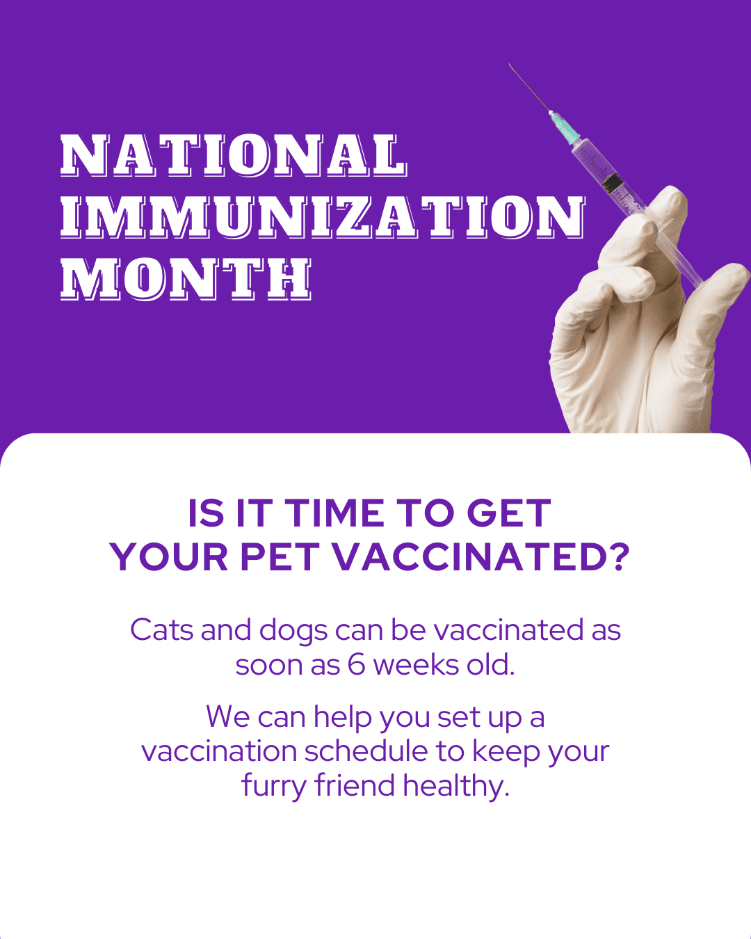10 National Immunization Month Social Graphic