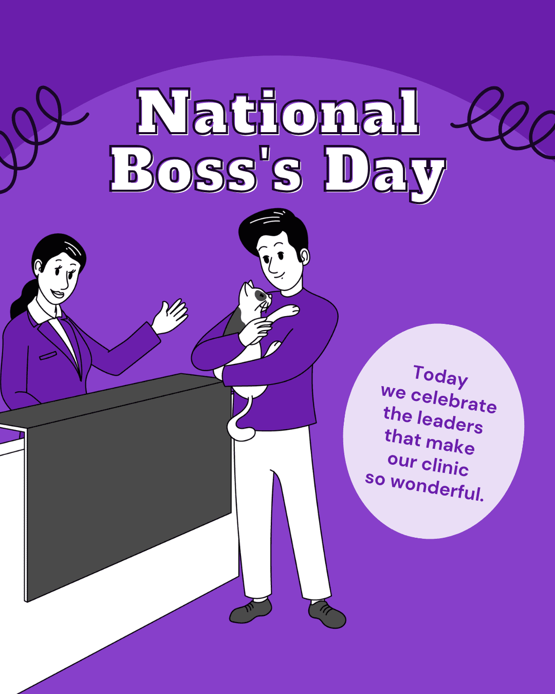 National Boss's Day Social Graphic