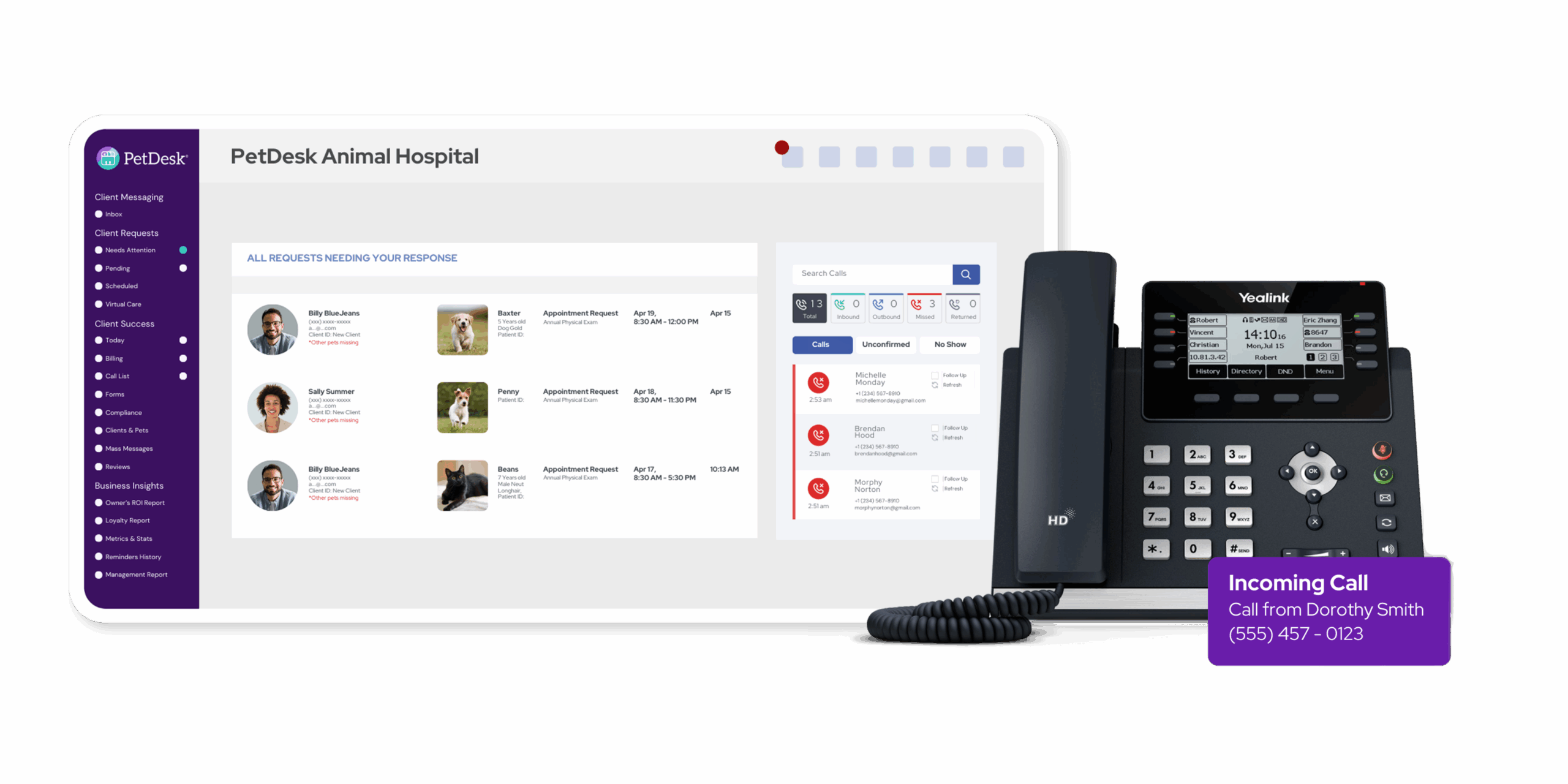 PetDesk_Veterinary Phone System_Feature_New Veterinary Phone System