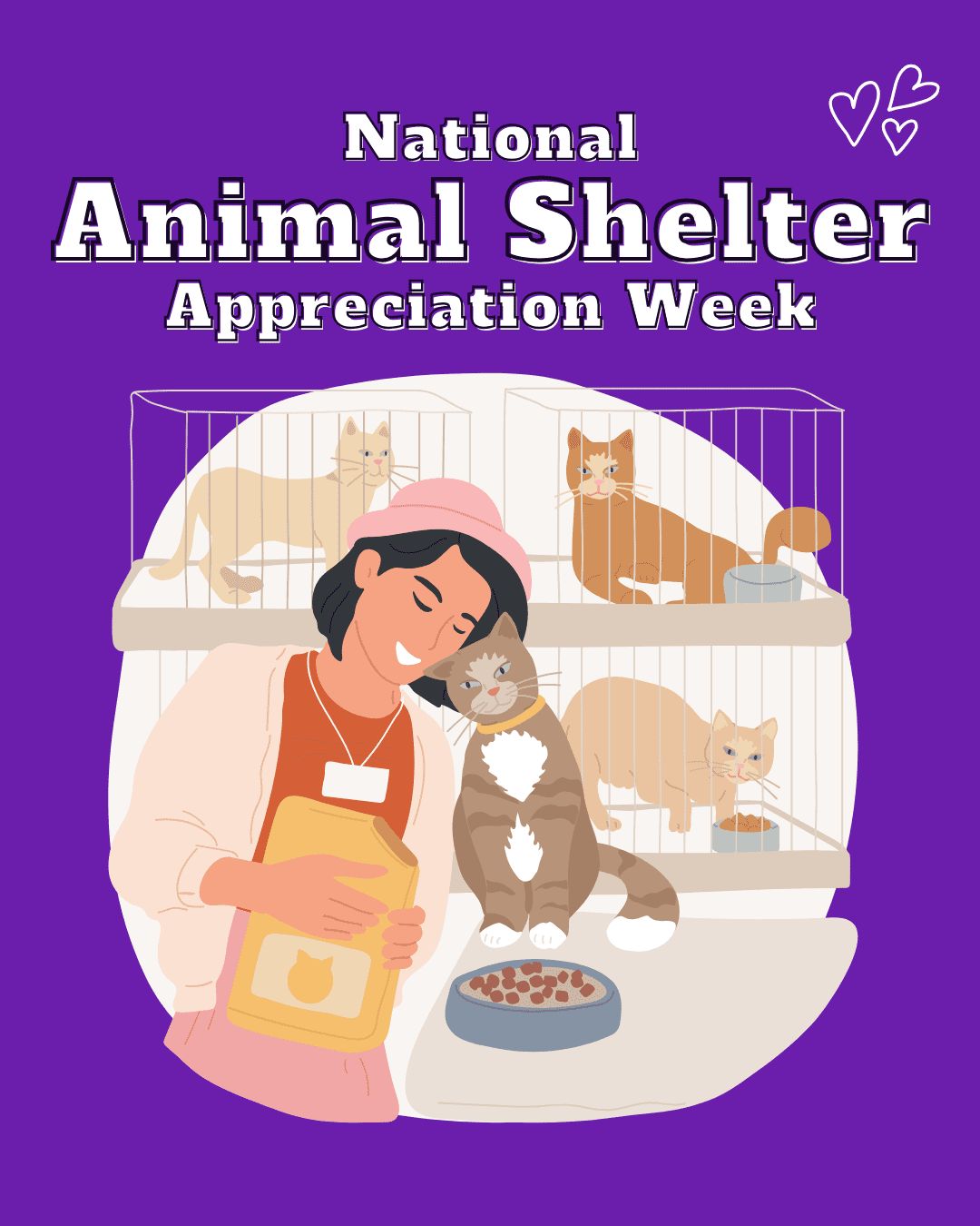 2 National Animal Shelter Appreciation Week Social Graphic