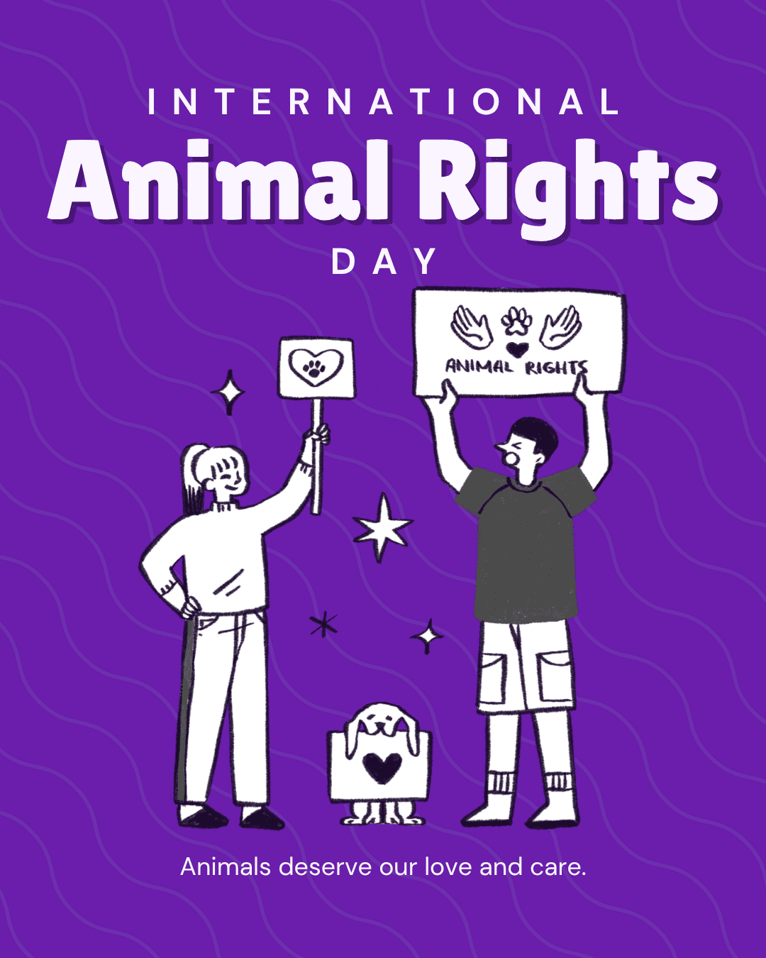 International Animal Rights Day Social Graphic